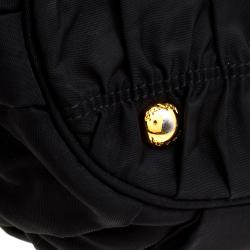 Pre Owned Prada Black Gaufre Nylon Tote