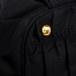 Pre Owned Prada Black Gaufre Nylon Tote