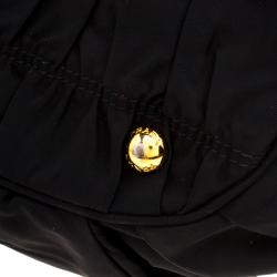 Pre Owned Prada Black Gaufre Nylon Tote