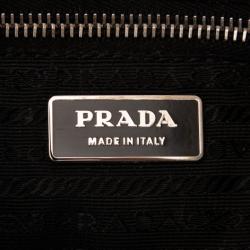 Pre Owned Prada Black Tessuto Nylon/Leather Shoulder Bag