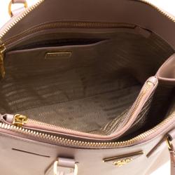 Pre Owned Prada Beige Saffiano Metal Leather Promenade Tote