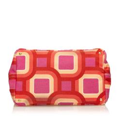 Pre Owned Prada Multicolor Canvas Canapa Tote