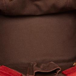 Pre Owned Prada Multicolor Canvas Canapa Tote