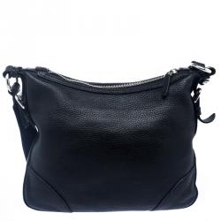 Prada Black Leather Messenger Bag