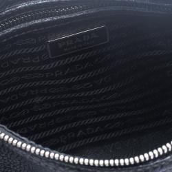 Prada Black Leather Messenger Bag