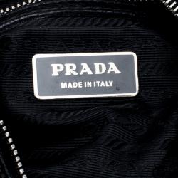 Prada Black Leather Messenger Bag
