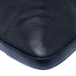 Prada Black Leather Messenger Bag