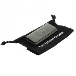 Pre Owned Prada Grey Saffiano Metal Leather Continental Wallet