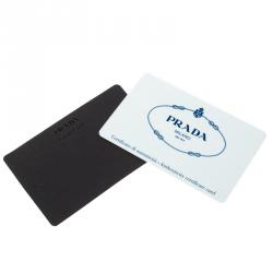 Pre Owned Prada Grey Saffiano Metal Leather Continental Wallet