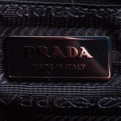Pre Owned Prada Black Tweed Sound Shoulder Bag