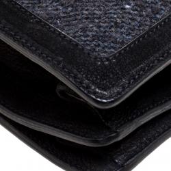 Pre Owned Prada Black Tweed Sound Shoulder Bag