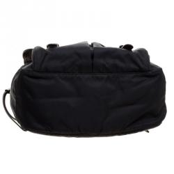 Pre Owned Prada Black Nylon and Leather Crossbody Bag