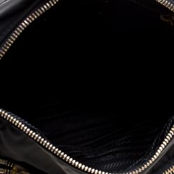 Pre Owned Prada Black Nylon and Leather Crossbody Bag