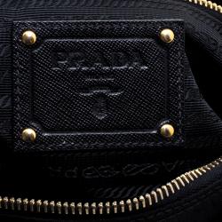 Pre Owned Prada Black Nylon and Leather Crossbody Bag