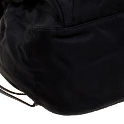 Pre Owned Prada Black Nylon and Leather Crossbody Bag