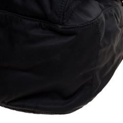 Pre Owned Prada Black Nylon and Leather Crossbody Bag