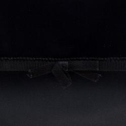 Pre Owned Prada Navy Blue Satin Chain Clutch