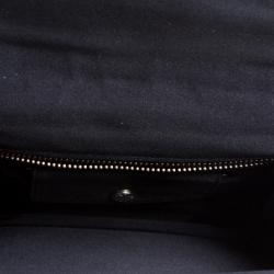 Pre Owned Prada Navy Blue Satin Chain Clutch