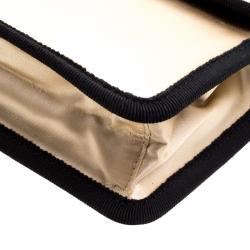 Pre Owned Prada Beige Satin Chain Clutch