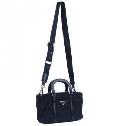 Pre Owned Prada Black Tessuto Nylon Tote