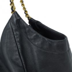 مملوكة مسبقًا Prada Black Soft Leather Baltico Shoulder Bag