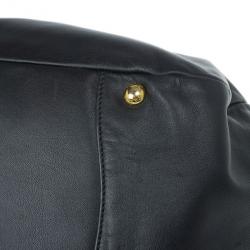 مملوكة مسبقًا Prada Black Soft Leather Baltico Shoulder Bag