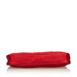 Pre Owned Prada Red Satin Shoulder Bag