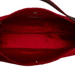 Pre Owned Prada Red Satin Shoulder Bag