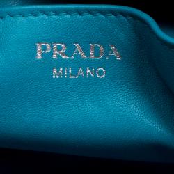 Pre Owned Prada Brown Soft Leather Double Satchel