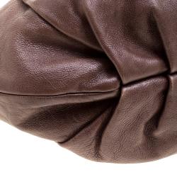 Pre Owned Prada Brown Ombre Leather Hobo