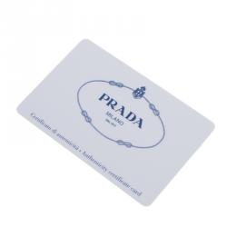 Pre Owned Prada Blue Ostrich Double Handle Tote