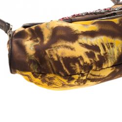 Pre Owned Prada Multicolor Nylon Crystal Embellished Shoulder Bag