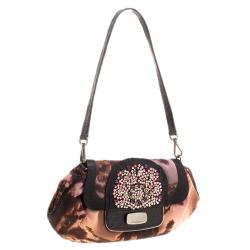 Pre Owned Prada Multicolor Nylon Crystal Embellished Shoulder Bag