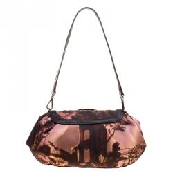 Pre Owned Prada Multicolor Nylon Crystal Embellished Shoulder Bag
