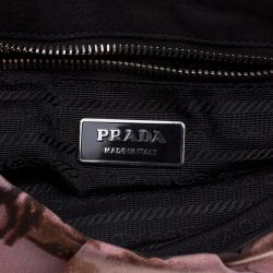 Pre Owned Prada Multicolor Nylon Crystal Embellished Shoulder Bag
