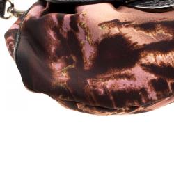 Pre Owned Prada Multicolor Nylon Crystal Embellished Shoulder Bag
