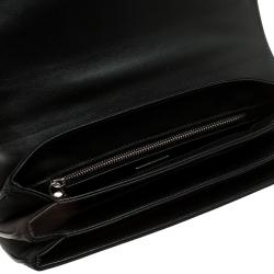 Pre Owned Prada Green Green/Black Nylon and Lizard Shoulder Bag