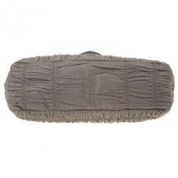 مملوكة مسبقًا Prada Grey Napa Gaufre Chain Shoulder Bag
