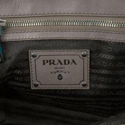 مملوكة مسبقًا Prada Grey Napa Gaufre Chain Shoulder Bag