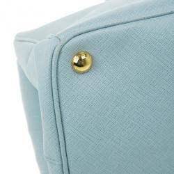 مملوكة مسبقًا Prada Blue Lago Saffiano Lux Large Tote
