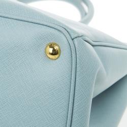 مملوكة مسبقًا Prada Blue Lago Saffiano Lux Large Tote
