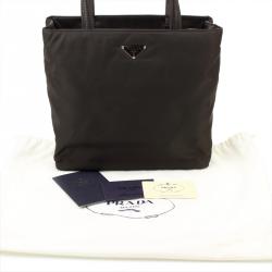Pre Owned Prada Black Tessuto Nylon Tote