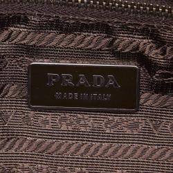 Pre Owned Prada Brown Patent Leather Shoulder Bag