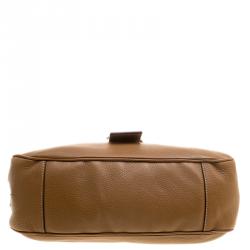 Pre Owned Prada Brown Leather Shoulder Bag