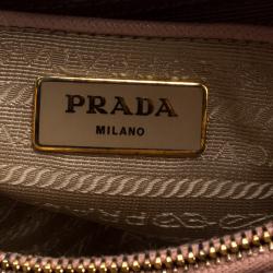 Pre Owned Prada Beige Saffiano Lux Leather Open Promenade Satchel