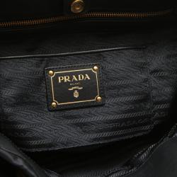 Pre Owned Prada Navy Blue Tessuto Nylon Shopper Tote