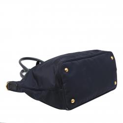 Pre Owned Prada Navy Blue Tessuto Nylon Shopper Tote