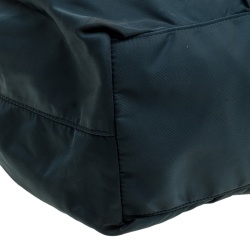 Pre Owned Prada Dark Blue Nylon Convertible Tote