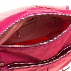 Pre Owned Prada Magenta Nylon Crossbody Bag