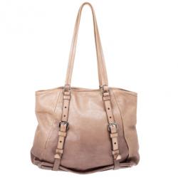 Pre Owned Prada Ombre Leather Shopper Tote